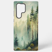 Nebeliger Immergrüner Wald Samsung Galaxy Hülle (Rückseite)