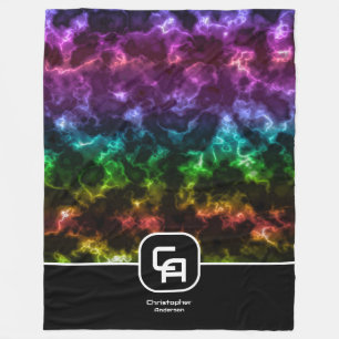 Nebeliger Rauch Mehrfarbiges Fleece-Decke Fleecedecke