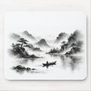 Nebeliger See-Mauspad Mousepad