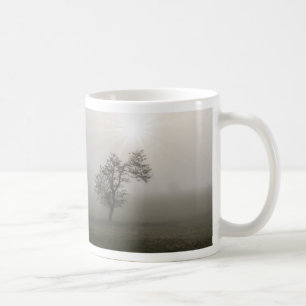 Nebeliger Sternenexplosions-Baum-Landschaft-Kaffee Kaffeetasse