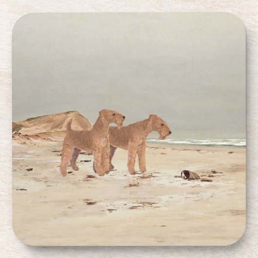 Nebeliger Strand Untersetzer (Vorderseite)