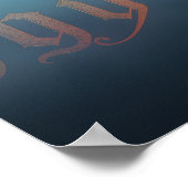 Nebeliger Teeposter Poster (Ecke)