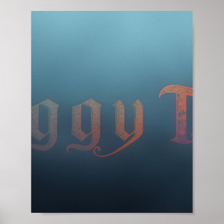 Nebeliger Teeposter Poster