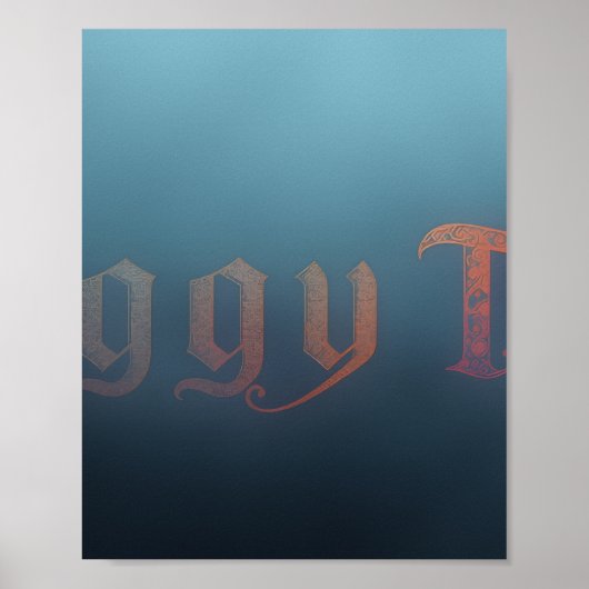 Nebeliger Teeposter Poster (Vorne)
