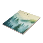 Nebeliger Wald Fliese (Seite)