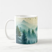 Nebeliger Wald Kaffeetasse (Links)