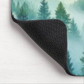 Nebeliger Wald Mousepad (Ecke)