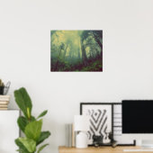 Nebeliger Wald Poster (Heimbüro)