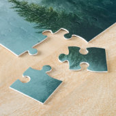 Nebeliger Wald Puzzle (Seite)