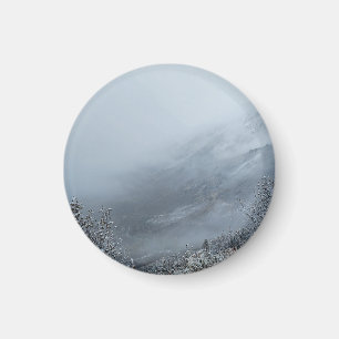 Nebeliger Winterbergpfad-Magnet Magnet