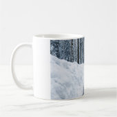 Nebeliger Winterwaldweg Winterlandschaft Kaffeetasse (Links)