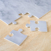 Nebeliger Winterwaldweg Winterlandschaft Puzzle (Seite)