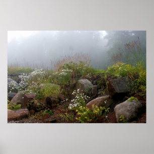 Nebeliges Nordufer Poster
