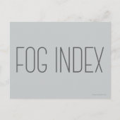 Nebelindex Postkarte (Vorderseite)