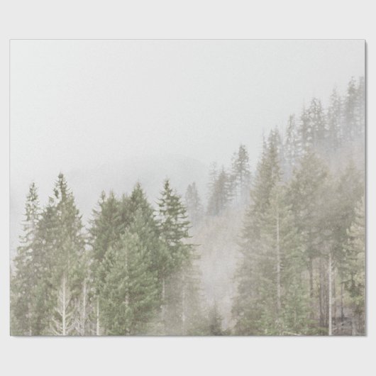 Nebelkiefern Geschenkpapier (Flach)