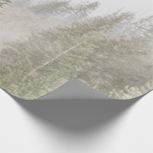 Nebelkiefern Geschenkpapier (Ecke)