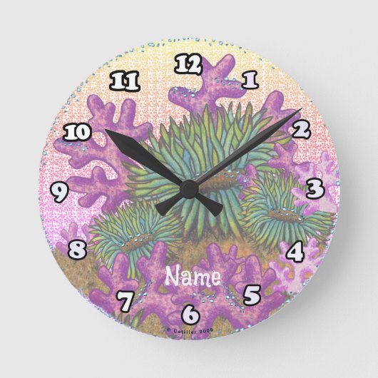 Nebelmeer Korallen Muschel Uhr (Vorderseite)