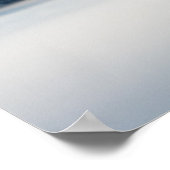 Nebelmeer und schneebedeckte Berge Poster (Ecke)