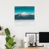Nebelmeer unter dem Berg Poster (Heimbüro)
