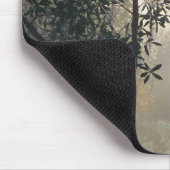 Nebelmorgendlicher Sonnenaufgang Mousepad (Ecke)