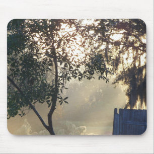 Nebelmorgendlicher Sonnenaufgang Mousepad