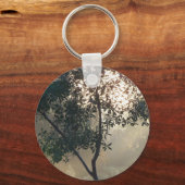 Nebelmorgendlicher Sonnenaufgang Schlüsselanhänger (Vorderseite)