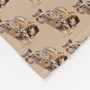 Nebelparder-Foto Dschungel große Katze Tier Fleecedecke