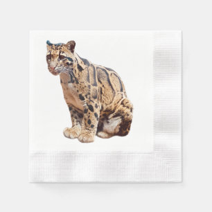 Nebelparder-Foto Dschungel große Katze Tier   Serviette
