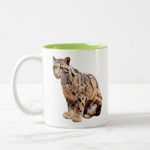Nebelparder-Foto Dschungel große Katze Tier   Zweifarbige Tasse
