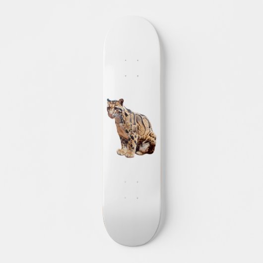 Nebelparder-Foto Dschungel Großkatze Tier Skateboard (Vorne)
