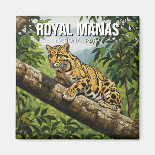 Nebelparder im Royal Manas Nationalpark Magnet