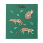Nebelparder Notizblock (Vorderseite)