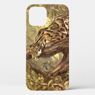 Nebelparder von CE Swan, Vintage Wildtiere Case-Mate iPhone Hülle