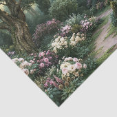 Nebelrosa Botanischer Weg Dekorative Collage Seidenpapier (Ausschnitt)