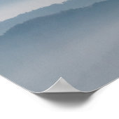 Nebelschichten, Hügel und Berge Poster (Ecke)