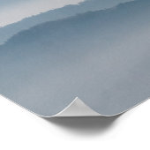 Nebelschichten, Hügel und Berge Poster (Ecke)