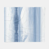 Nebelspitzen – Wasserfarben-Gebirgslandschaft Fleecedecke (Vorderseite (Horizontal))