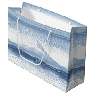Nebelspitzen – Wasserfarben-Gebirgslandschaft Große Geschenktüte