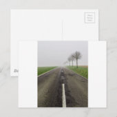 Nebelstraße führt zu nichts postkarte (Vorne/Hinten)