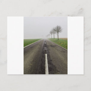 Nebelstraße führt zu nichts postkarte