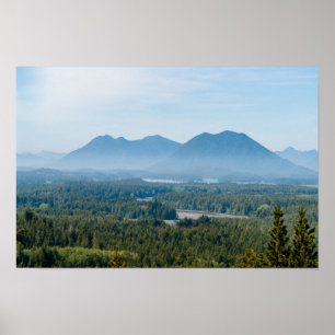 Nebeltal in Tofino - British Columbia, Kanada Poster