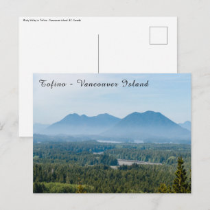 Nebeltal in Tofino - British Columbia, Kanada Postkarte