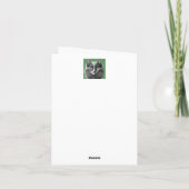 Nebelung Gray Cat Face - jeder Text zur Nachrichte (Rückseite)