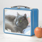 Nebelung Katze Metall Brotdose (Beispiel)