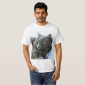 Nebelung Katze T-Shirt (Vorne ganz)