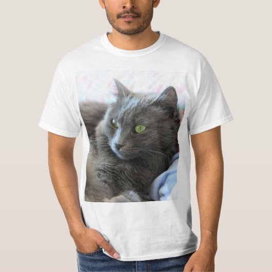 Nebelung Katze T-Shirt (Vorderseite)