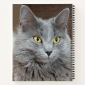 Nebelung Long-Hairs Russian Blue Cat Notebook Notizblock (Rückseite)