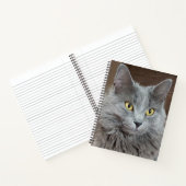 Nebelung Long-Hairs Russian Blue Cat Notebook Notizblock (Innenseite)