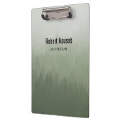 Nebelwald-Architektur grau Klemmbrett (Links)