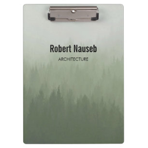 Nebelwald-Architektur grau Klemmbrett